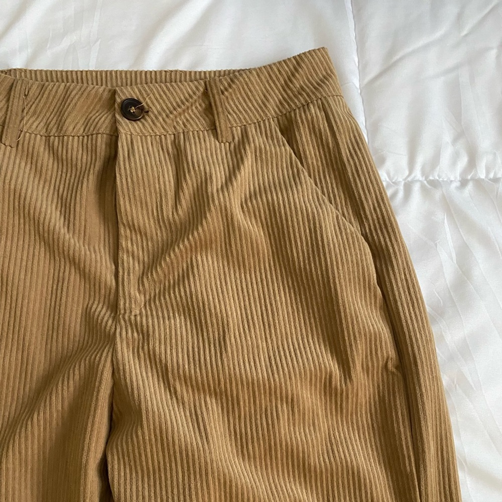 Brown Cordouroy Cargo Pants
